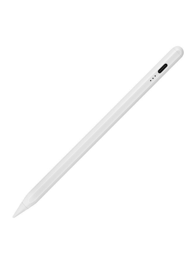 MANBO White magnetic capacitive stylus, compatible with multiple systems, titanium alloy body and silicone tip. - Image 2